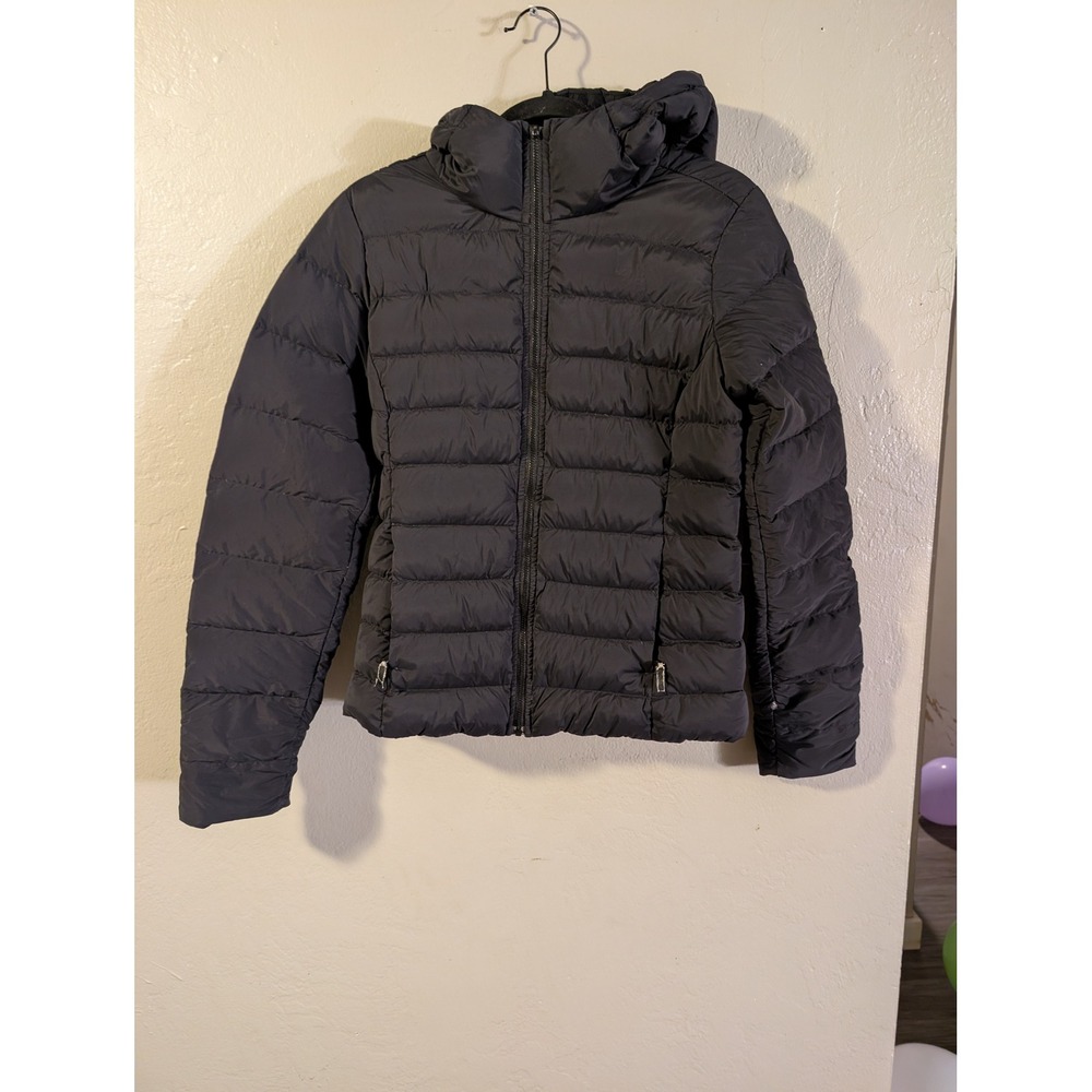 The North Face Women's Puffer Jacket S Black Quilted Full Zip Insulated